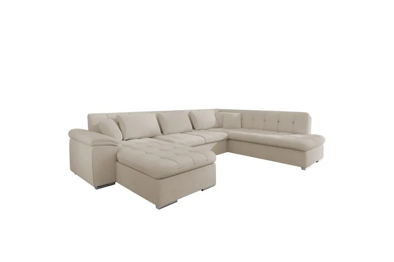 Dynir Sofa med Sjeselong og Divan 4-seter, Beige