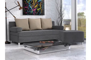 Eifion Sovesofa 3-seter - Mørkegrå - Møbler - Sofaer - Sovesofaer