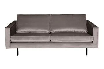 Lissbon 2,5-seters Fløyelssofa - Taupe - Møbler - Sofaer - Fløyel sofaer