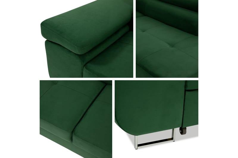 Gabina Sofa med Sjeselong 3-seter - Beige - Møbler - Sofaer - Sovesofaer