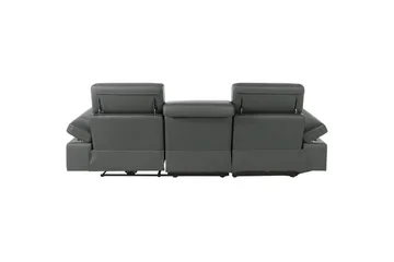 Hjørnesofa 3-seter Rayland Grå, PU, Venstre Elektrisk Recliner - Grå, PU, Venstre Elektrisk Recliner - Møbler - Sofaer - Skinnsofaer