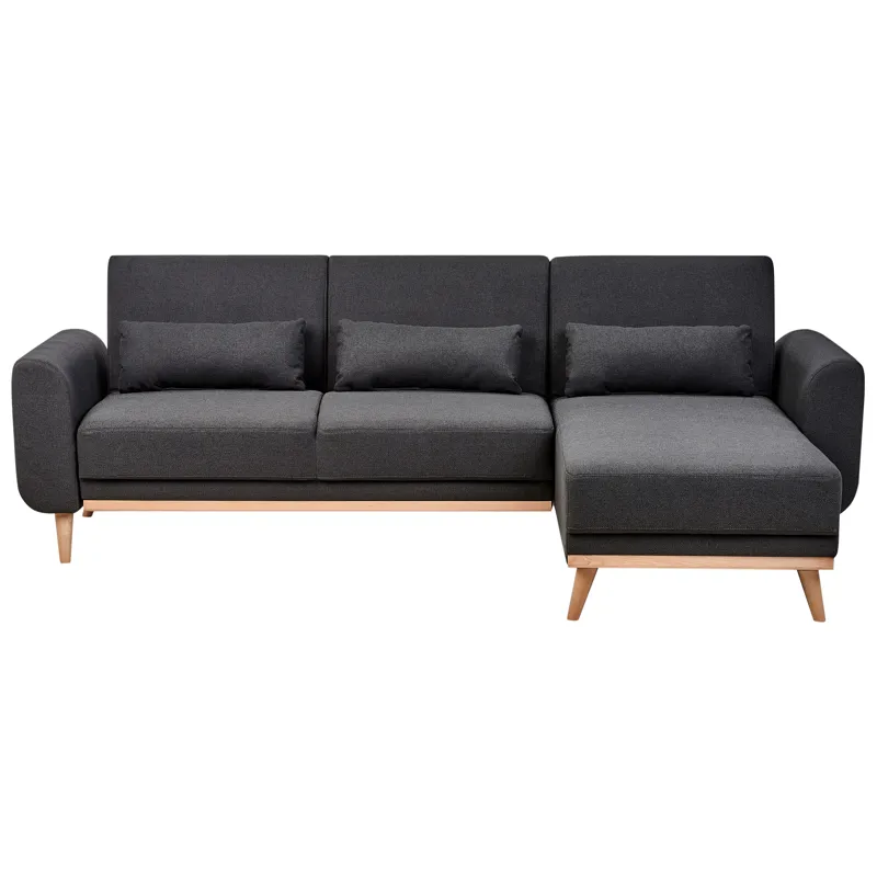 Hjørnesofa Ollsta venstrevendt - Svart - Møbler - Sofaer - Sovesofaer