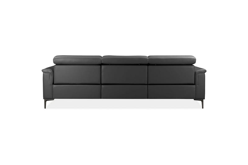 Hjørnesofa 3-seter Lund Grå, Lær/PU, Venstre Elektrisk Recliner - Grå, Lær/PU, Venstre Elektrisk Recliner - Møbler - Sofaer - Hjørnesofa