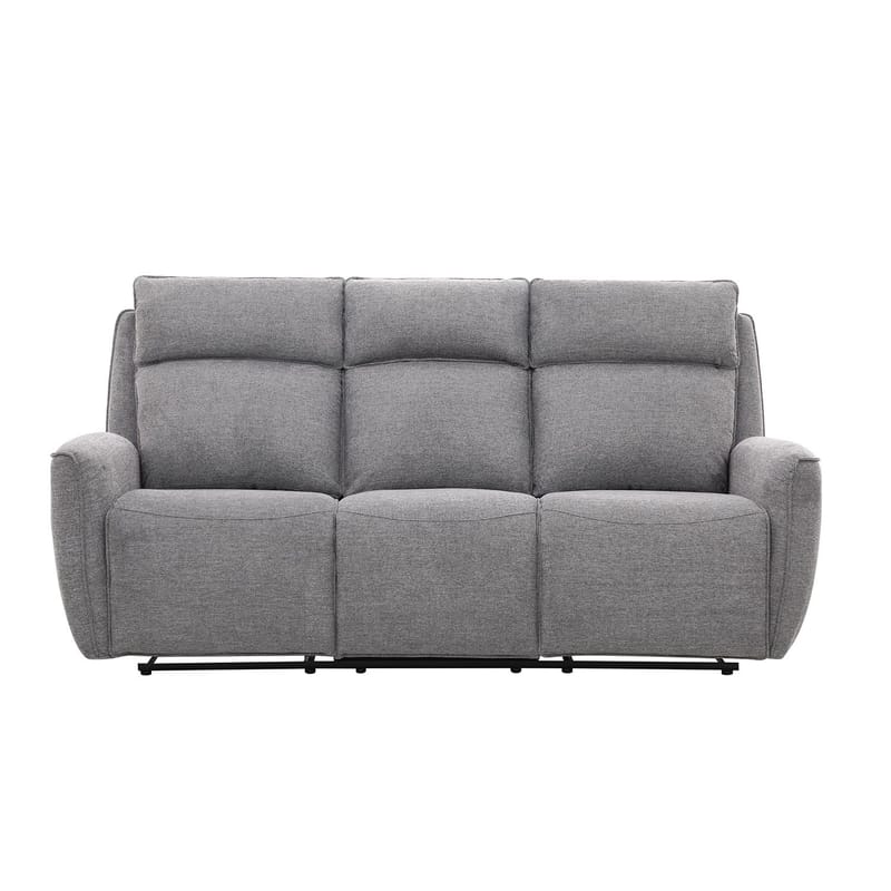 Reclinersofa Östvik 3-seter med manuell mekanisme - grå - Møbler - Sofaer - Reclinersofaer - 3 seters kinosofa & reclinersofa
