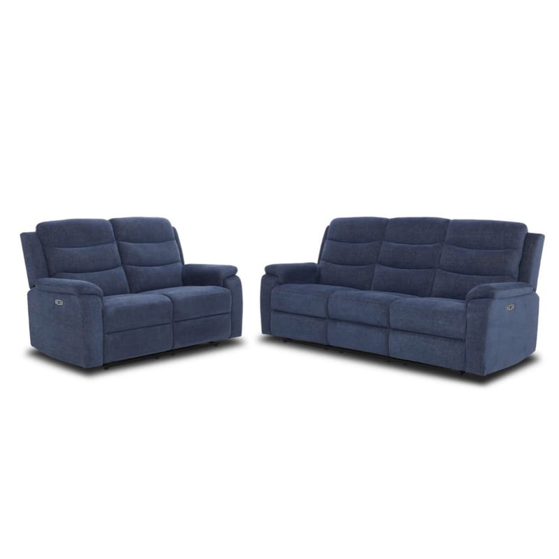 Reclinersofa Blenor 2-seter med elektrisk mekanisme - Blå - Møbler - Sofaer - Reclinersofaer - 2 seters kinosofa & reclinersofa