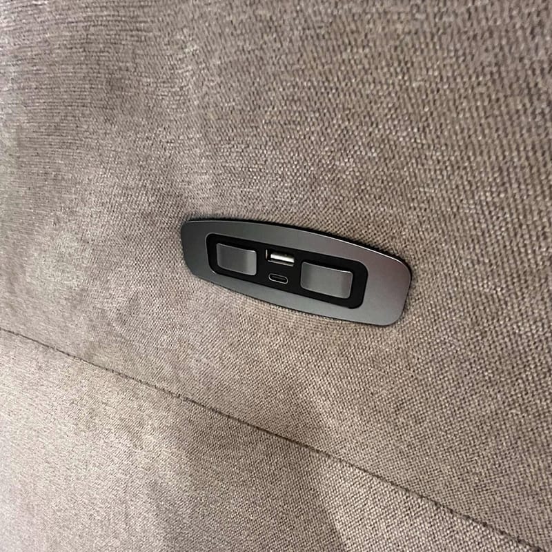 Reclinersofa Ravdal 3-seter med elektrisk mekanisme - grå - Møbler - Sofaer - Reclinersofaer - 3 seters kinosofa & reclinersofa