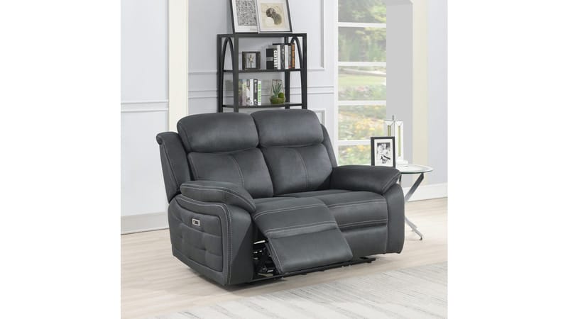 Reclinersofa Rindal 2-seter Elektrisk - grå - Møbler - Sofaer - Reclinersofaer - 2 seters kinosofa & reclinersofa