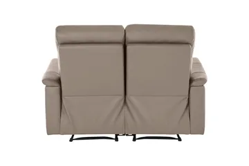 Sofa 2-seter Southbrook Lys grå, PU/tre/metall, Manuell hvilestol - Lys grå, PU/tre/metall, Manuell hvilestol - Møbler - Sofaer - Reclinersofaer - 2 seters kinosofa & reclinersofa
