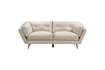 Lenvik Sofa 3-seter - Beige/Svart - Møbler - Sofaer - Fløyel sofaer