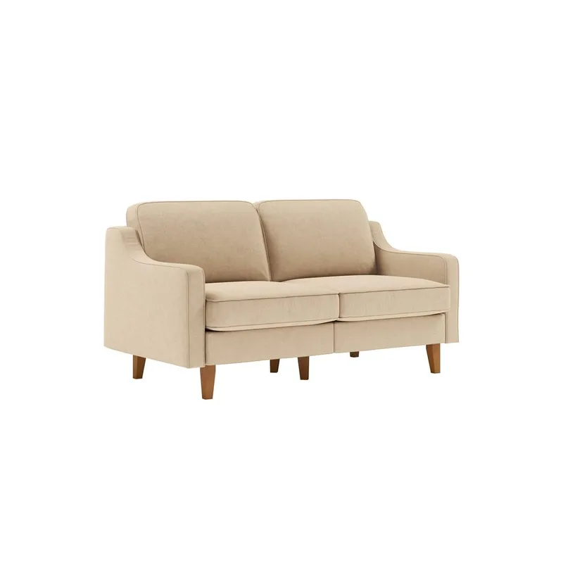 Lorvas 2-seters sofa, Brun/Sand