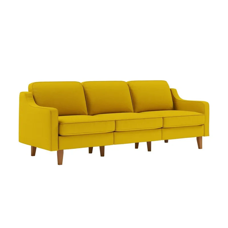 Lorvas 3-seters sofa, Gul