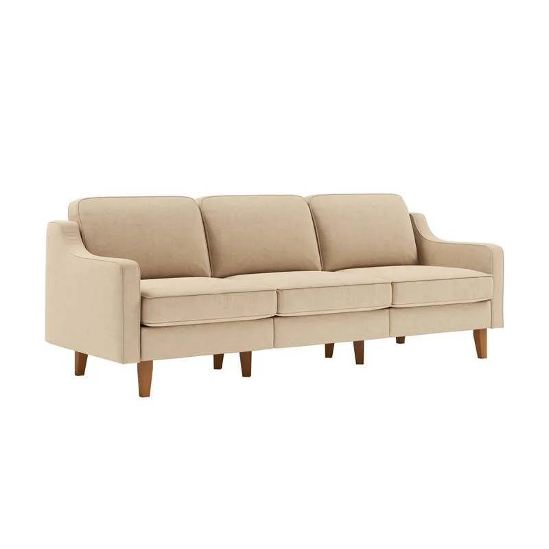Lorvas 3-seters sofa - Sand - Møbler - Sofaer - Fløyel sofaer