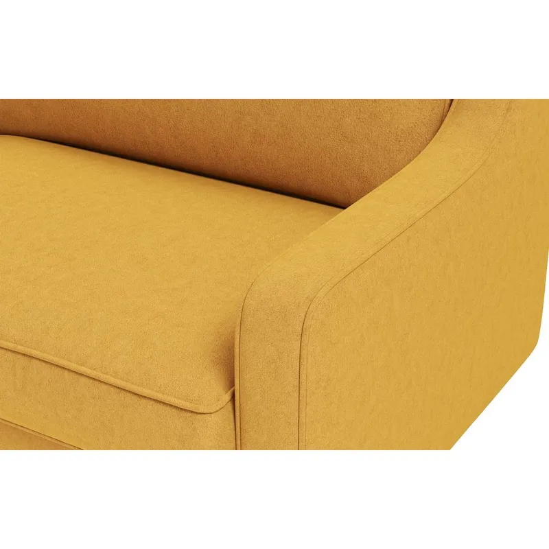 Lorvas 3-seters sofa - Sennepsgul - Møbler - Sofaer - Fløyel sofaer