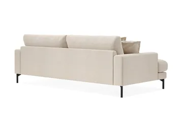 Menard Premium 4-seters dyp sofa i chenille - Lysbeige - Møbler - Sofaer - 4 seter sofa