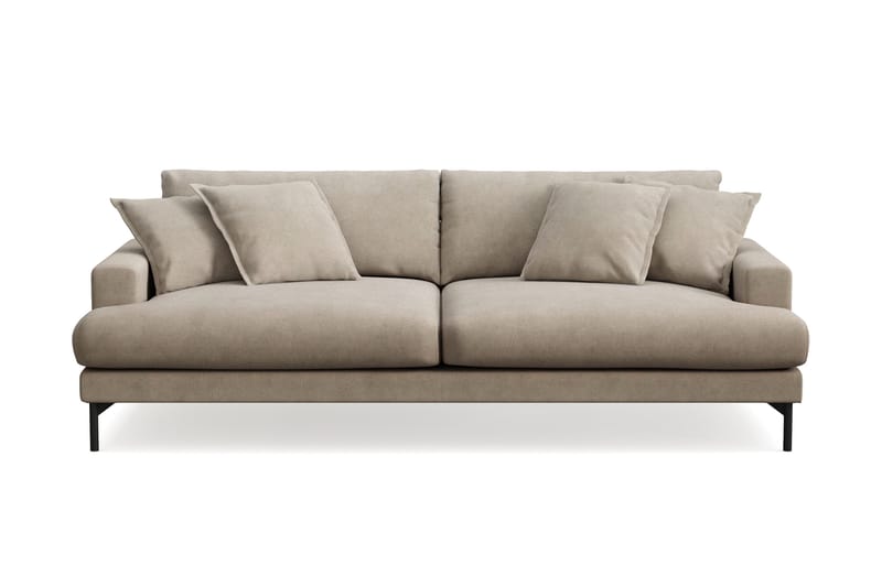 Menard Premium 4-seters dyp sofa i stoff, Brun