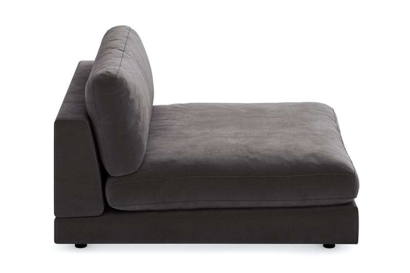 Arken 2-seters Divanmodul i Fløyel - Mørk grå - Møbler - Sofaer - Modulsofaer - Øvrige moduler for modulsofa