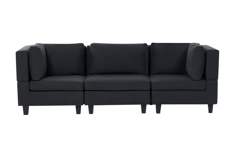 Buck Modulsofa 3-seter, Svart