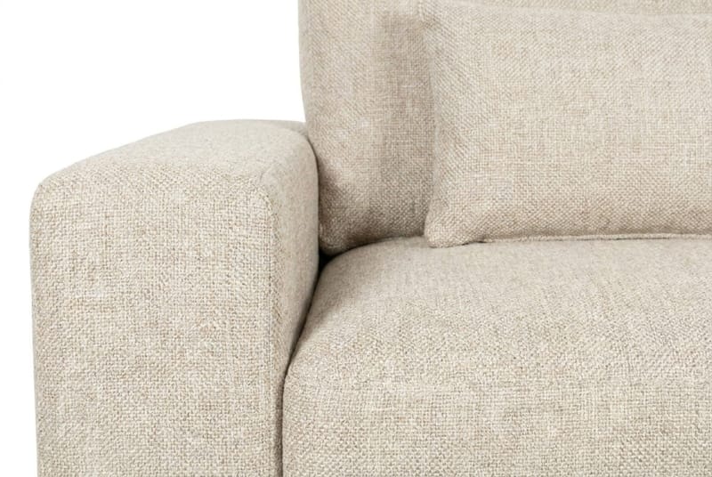 Dubai 2-seters sofa ekstra dyp i Chenille - Beige - Møbler - Sofaer - Modulsofaer - Komplett modulsofa