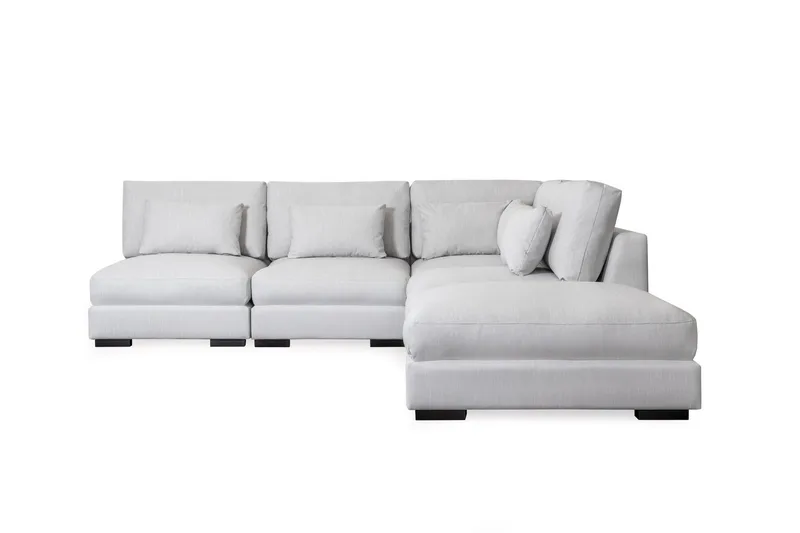 Dubai sjeselongsofa venstre - Beige - Møbler - Sofaer - Modulsofaer - Komplett modulsofa