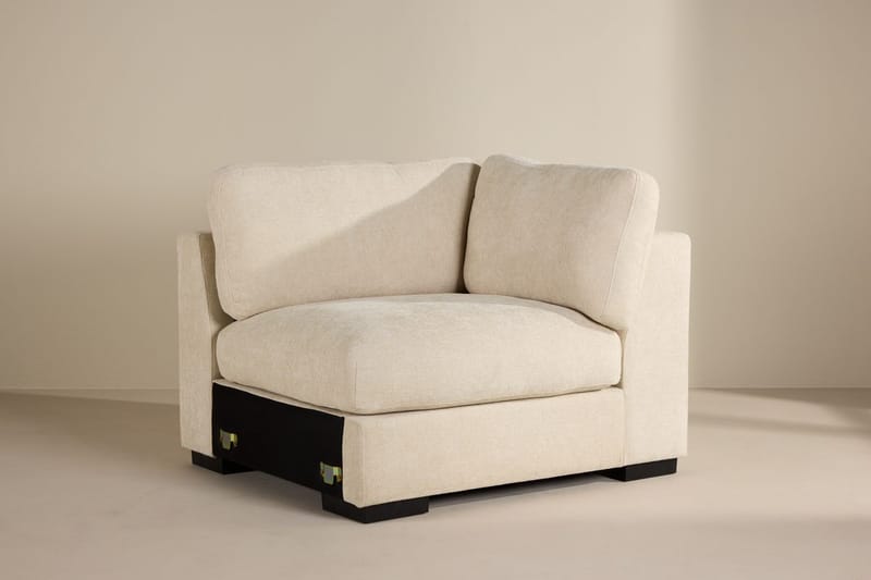 Høyremodul Salerno i stoff, Beige