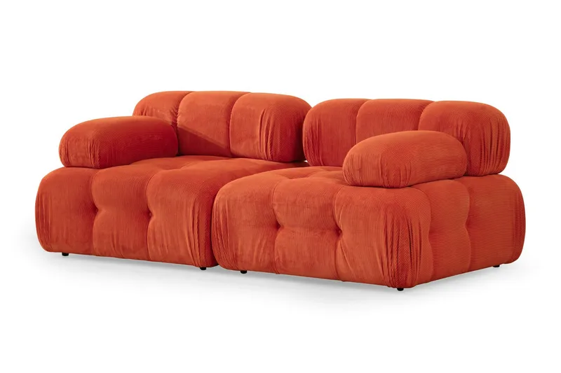 Belgin Modulsofa 2-seter, Rød Manchester