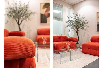 Belgin Modulsofa 3-seter - Rød - Møbler - Sofaer - Modulsofaer - Komplett modulsofa