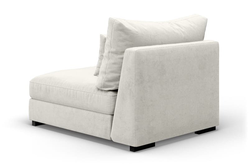 Dubai midtmodul fløyel ekstra dyp - Hvit - Møbler - Sofaer - Modulsofaer - Midtmodul
