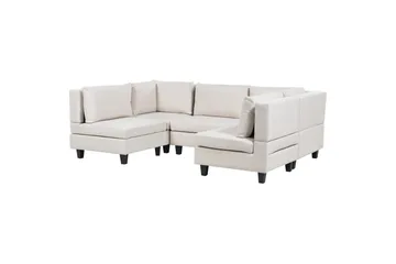 Modulsoffa Beige, Black - Møbler - Sofaer - Modulsofaer - Komplett modulsofa