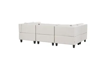 Modulsoffa Beige, Black - Møbler - Sofaer - Modulsofaer - Komplett modulsofa