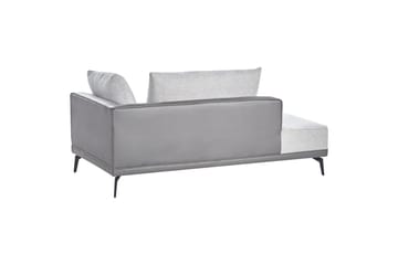 Modulsoffa Beliani Myken Beige/brun/svart, Högervänd Grey Left-faced - Møbler - Sofaer - Modulsofaer - Komplett modulsofa