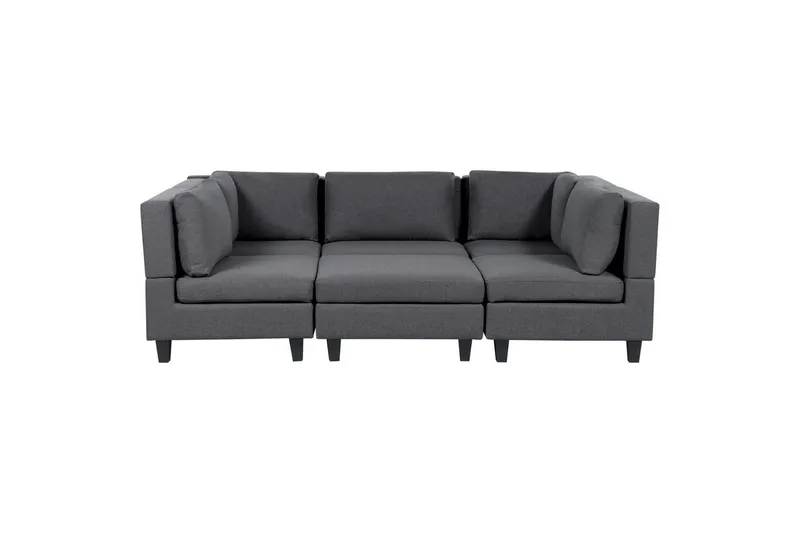 Modulsoffa Grå, Svart