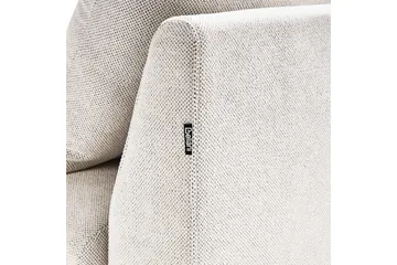 Schäslong Beliani Vizille Beige White - Hvit - Møbler - Sofaer - Modulsofaer - Øvrige moduler for modulsofa