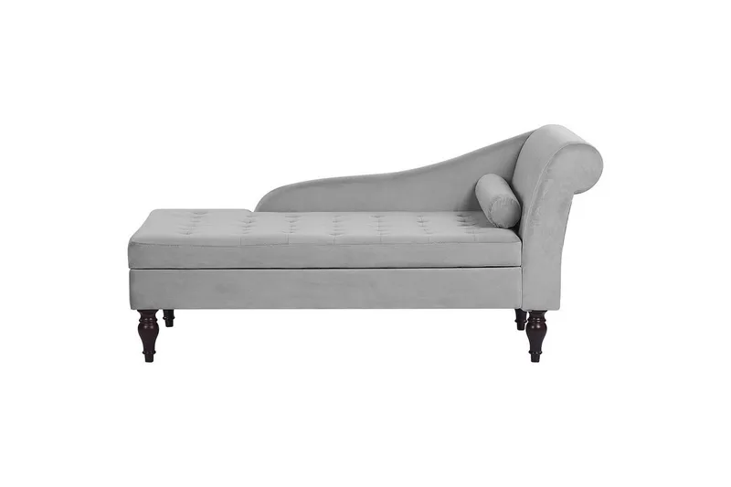 Schäslong Beliani Pessac Beige, svart, Högervänd Light grey Right-faced