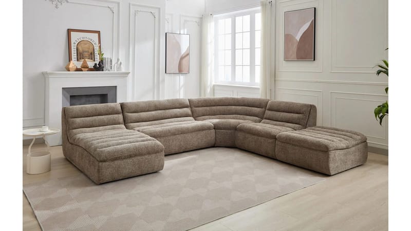 Valdoro midtmodul i stoff 87 cm - Mink - Møbler - Sofaer - Modulsofaer - Midtmodul