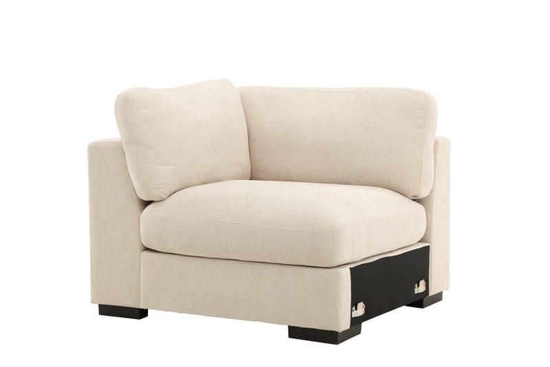 Venstremodul Salerno i stoff - Beige - Møbler - Sofaer - Modulsofaer - Hjørnemodul