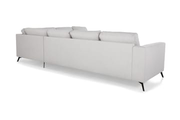 Ocean Lyx 5-seters Vendbar L-formet Hjørnesofa i Stoff - Lys grå - Møbler - Sofaer - Hjørnesofa