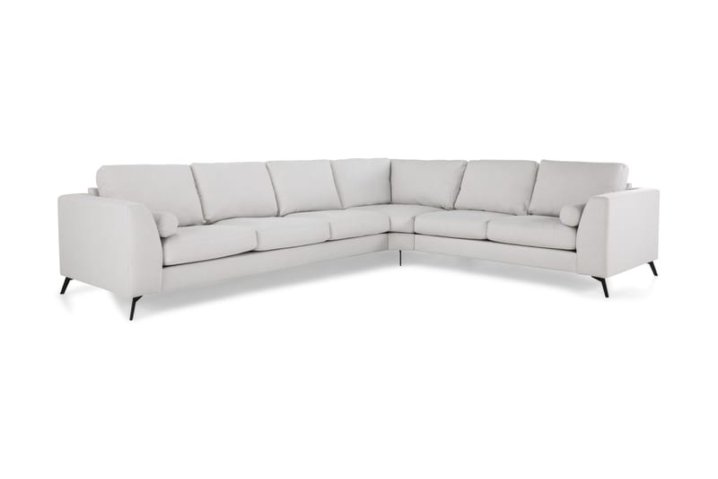 Ocean Lyx 5-seters Vendbar L-formet Hjørnesofa i Stoff - Lys grå - Møbler - Sofaer - Hjørnesofa