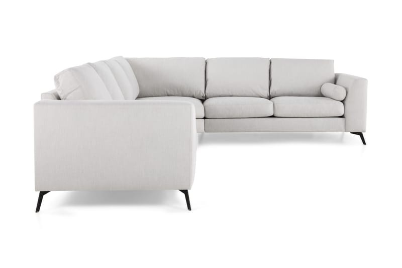 Ocean Lyx 5-seters Vendbar L-formet Hjørnesofa i Stoff - Lys grå - Møbler - Sofaer - Hjørnesofa