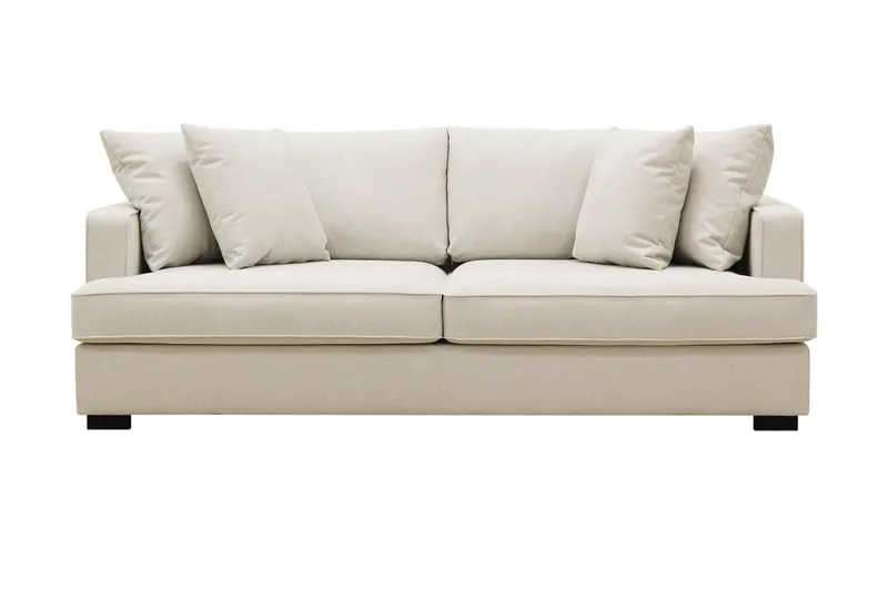 Rossita 3-seters Dyp Stoffsofa, Beige