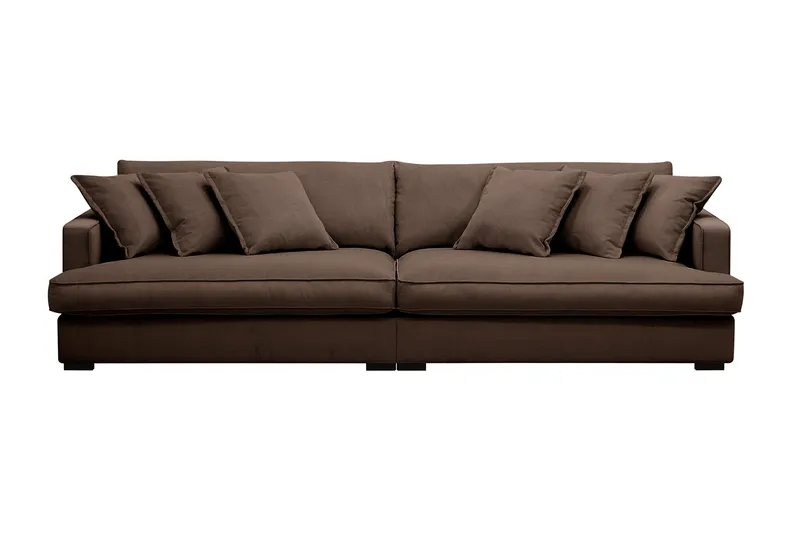 Rossita Lyx 3,5-seters Ekstra Dyp Sofa i Kordfløyel, Brun