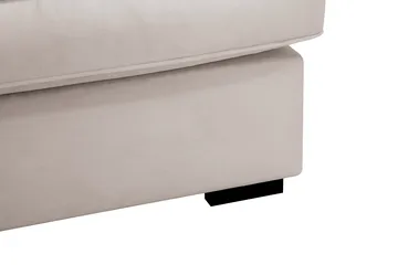 Rossita Lyx 3-seters ekstra dyp sofa i fløyel - Beige - Møbler - Sofaer - Fløyel sofaer