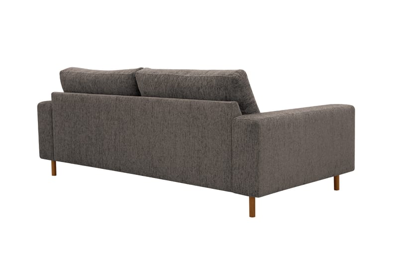Scandi dyp 3-seters sofa i chenille - Grå - Møbler - Sofaer - Fløyel sofaer