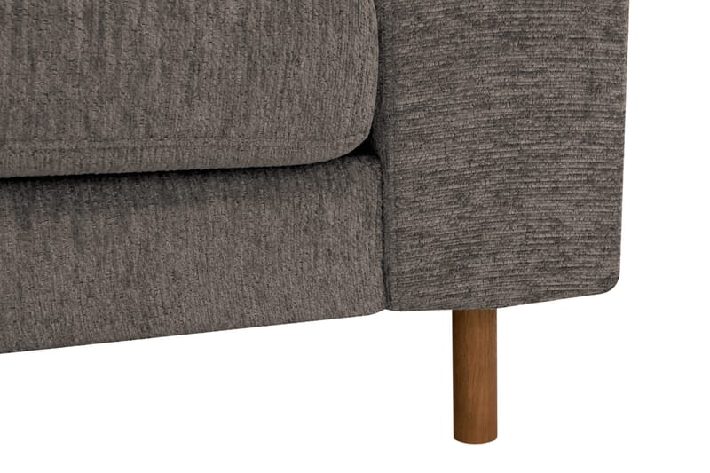 Scandi Dyp 4-seters sofa i chenille - Grå - Møbler - Sofaer - Fløyel sofaer