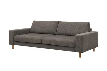 Scandi Dyp 4-seters sofa i chenille - Grå - Møbler - Sofaer - Fløyel sofaer