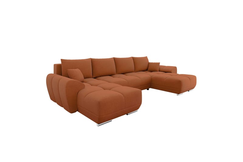 Simerly Sovesofa Dobbeldivan 4-seter, Oransje