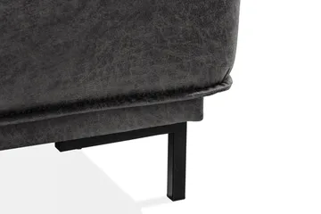 Akron 2-seter Sofa med Divan Venstre Bonded Lær - Mørkegrå - Møbler - Sofaer - Skinnsofaer