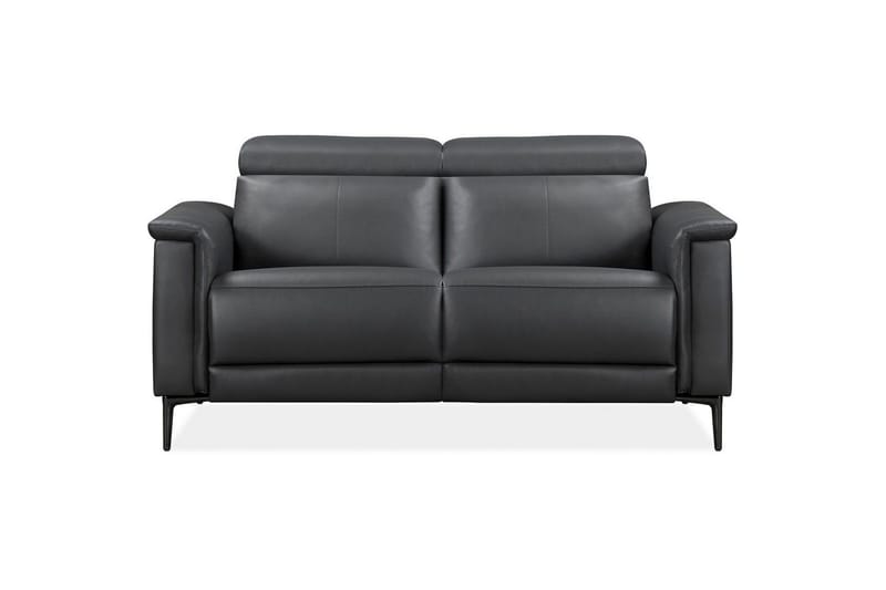 Sofa 2-seter Lund Grå, PU, Elektrisk recliner - Grå, PU, Elektrisk recliner - Møbler - Sofaer - Skinnsofaer