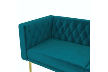 Sofa 2-seter Marseille Smaragdgrønn - Smaragdgrønn - Møbler - Sofaer - Fløyel sofaer