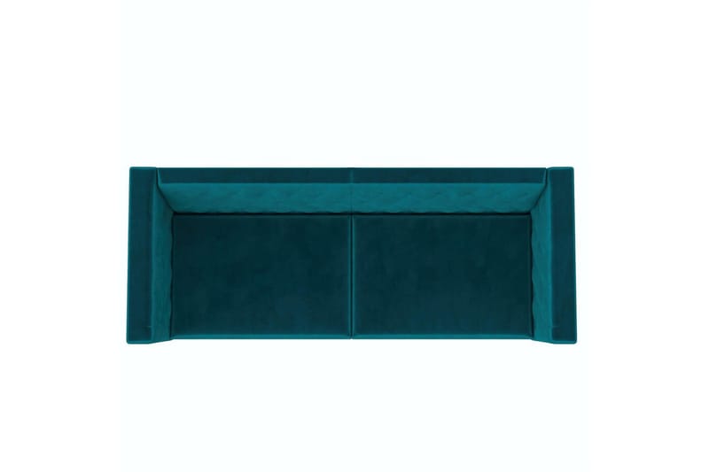 Sofa 2-seter Marseille Smaragdgrønn - Smaragdgrønn - Møbler - Sofaer - Fløyel sofaer