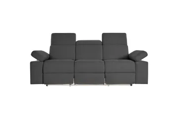 Sofa 3-seter Rayland Grå, Sunday Stoff, Manuell hvilestol - Grå, Sunday Stoff, Manuell hvilestol - Møbler - Sofaer - Sofa 3 seter